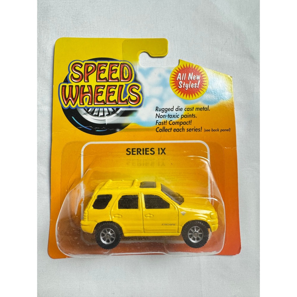 Speed Wheels Series IX Ford Escape Yellow Die Cast Metal Car Item 858797 NIP